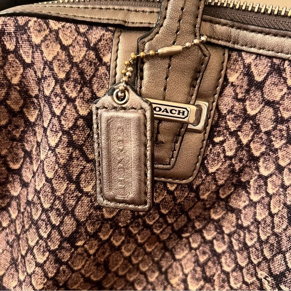 Coach Taylor Python Snake Print Bag